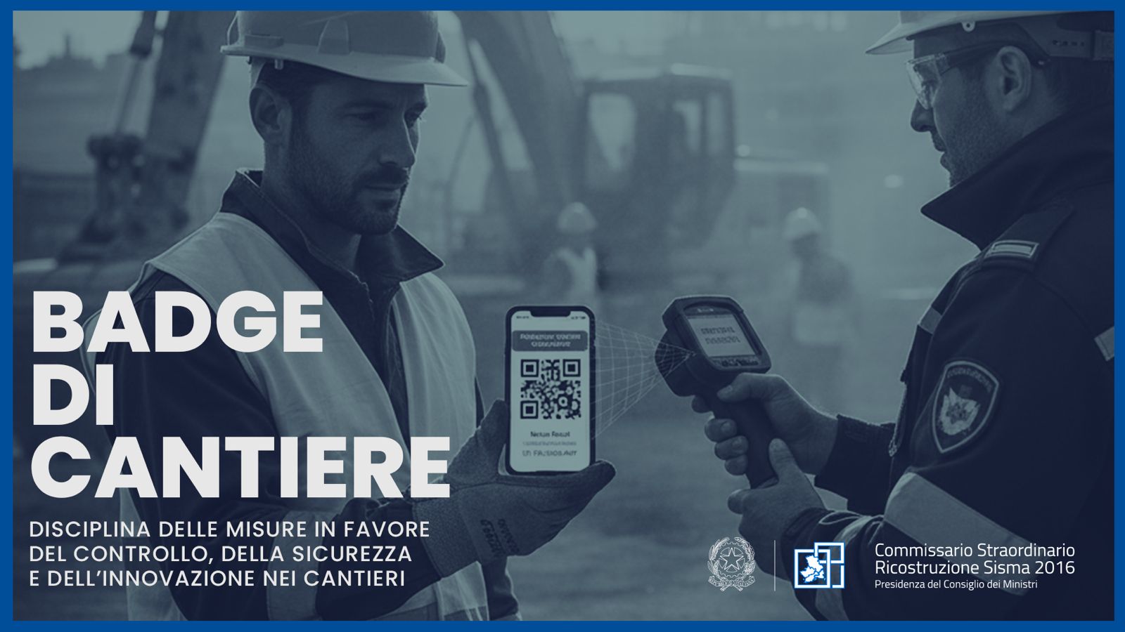 Badge e Settimanale di cantiere digitale – Sisma 2016